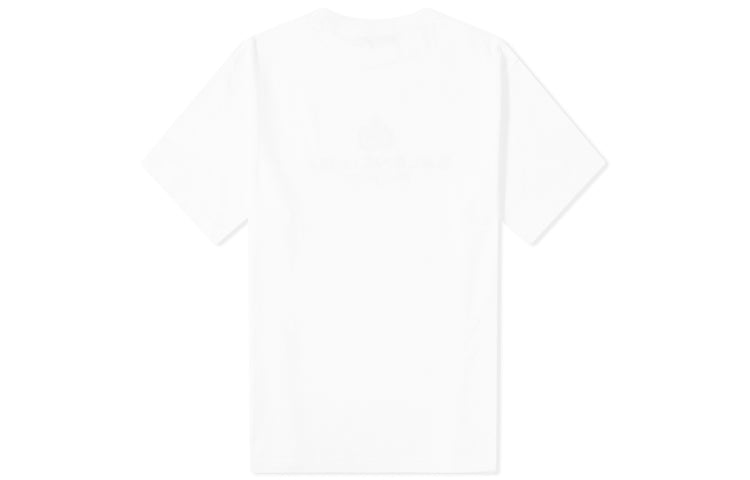 Men's Balenciaga BB Paris Printing Round Neck Short Sleeve Retro Version White 594579TGV609000