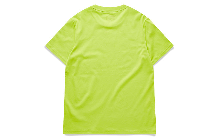 FILA FUSION Multi-Color Alphabet Shoulder Short Sleeve Fluorescence Yellow Green T11M026104F-LG