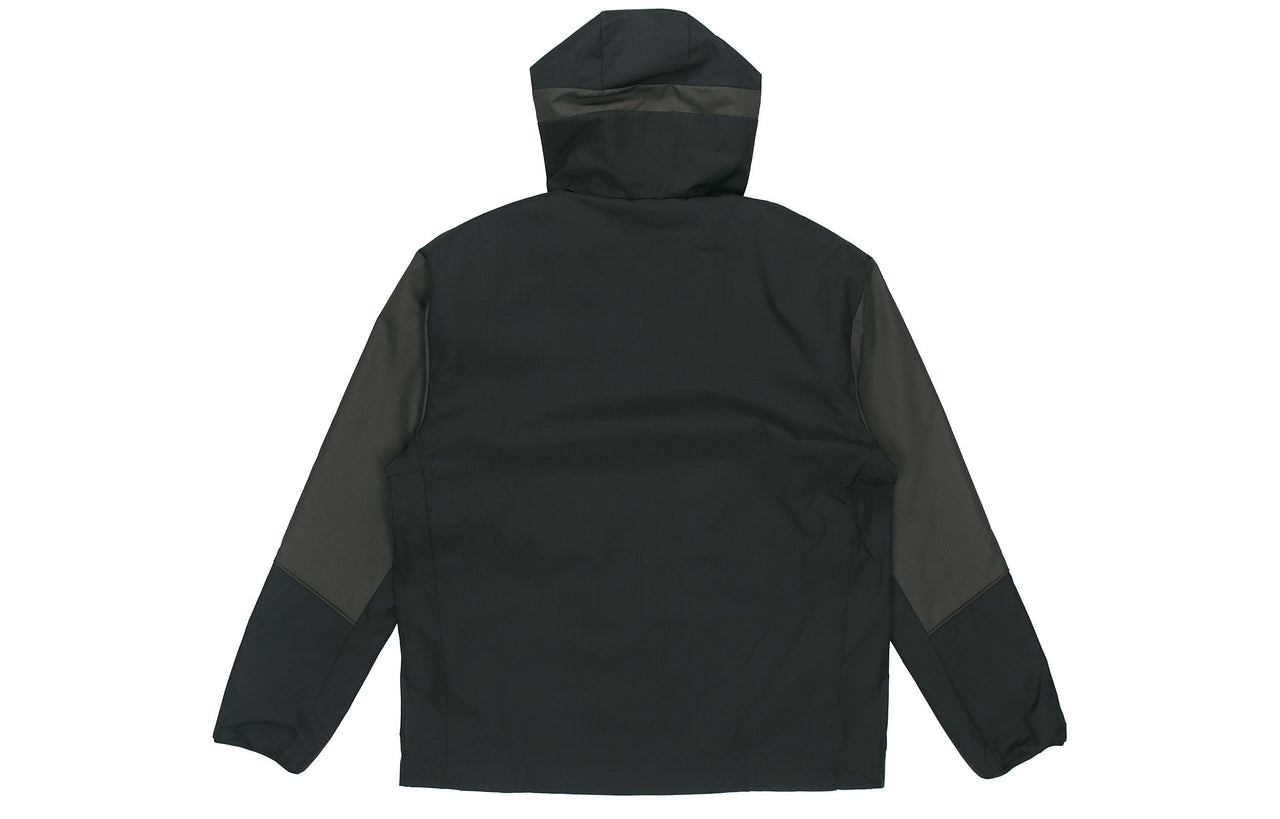 adidas WND Casual Sports hooded Windproof Jacket Black GF4023