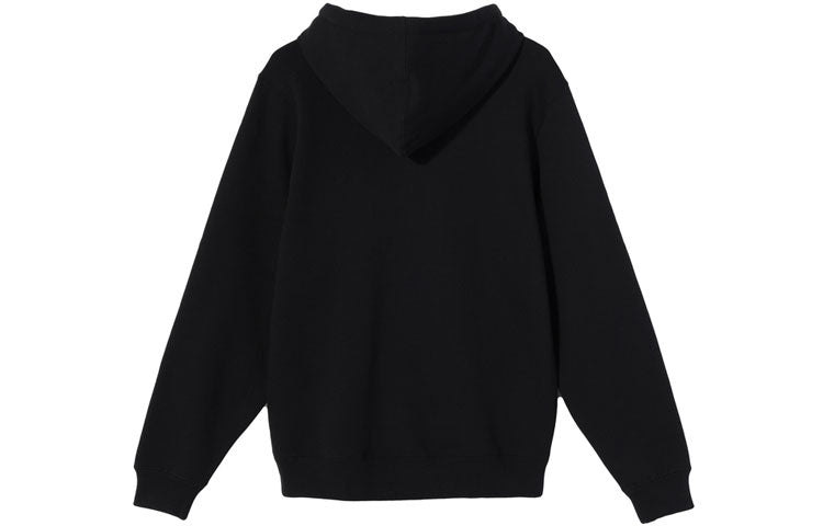 Men's Stussy Contrasting Colors Alphabet Printing Fleece Lined Black STUSSY-FW-4