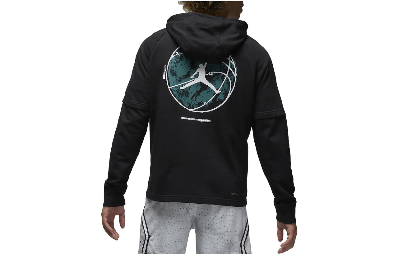 Air Jordan Dri-FIT Sport Graphic Fleece Pullover Hoodie 'Black' FB7570-010
