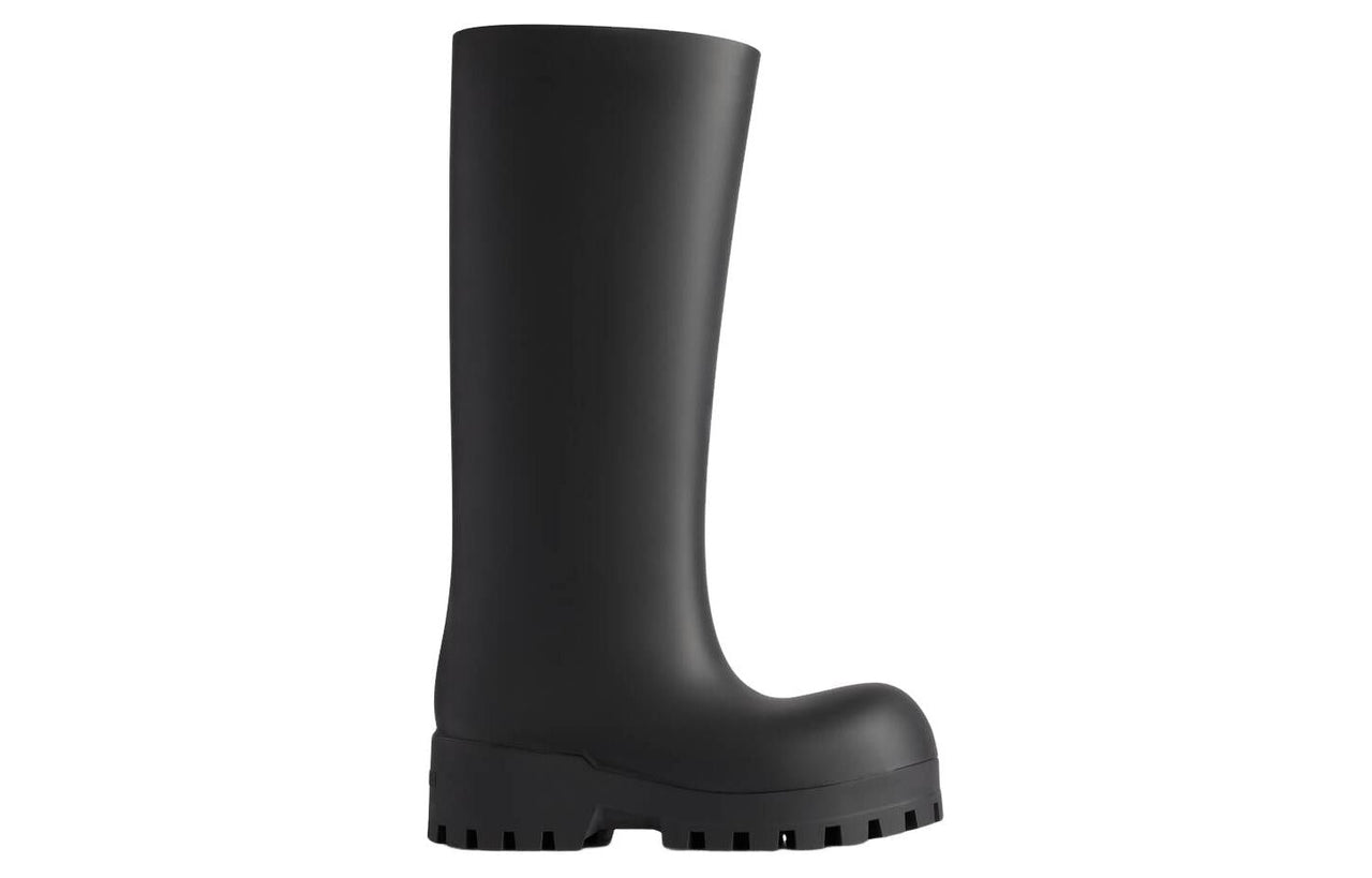 (WMNS) Balenciaga Bulldozer Rainboots 'Black Rubber' 775969W1SA11000