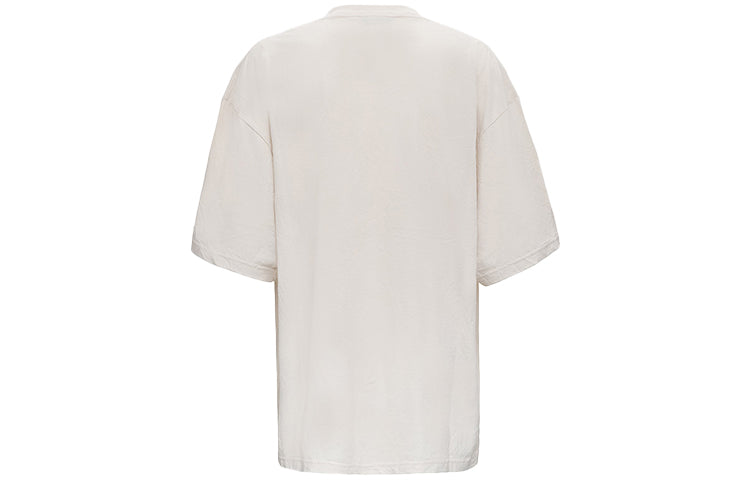 Men's Balenciaga Alphabet Logo Short Sleeve Gray White 641614TJVA99054