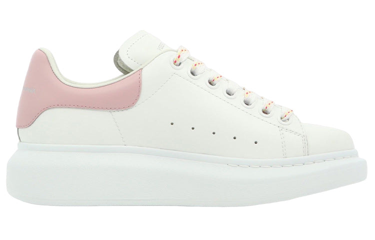(WMNS) Alexander McQueen Oversized Larry Leather Sneakers 'White Pink' 718139WHGP58937
