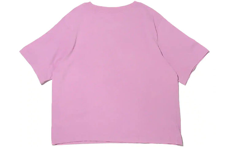 (WMNS) Nike Sportswear Logo Printing Loose Retro Knit Short Sleeve Purple DD1234-597