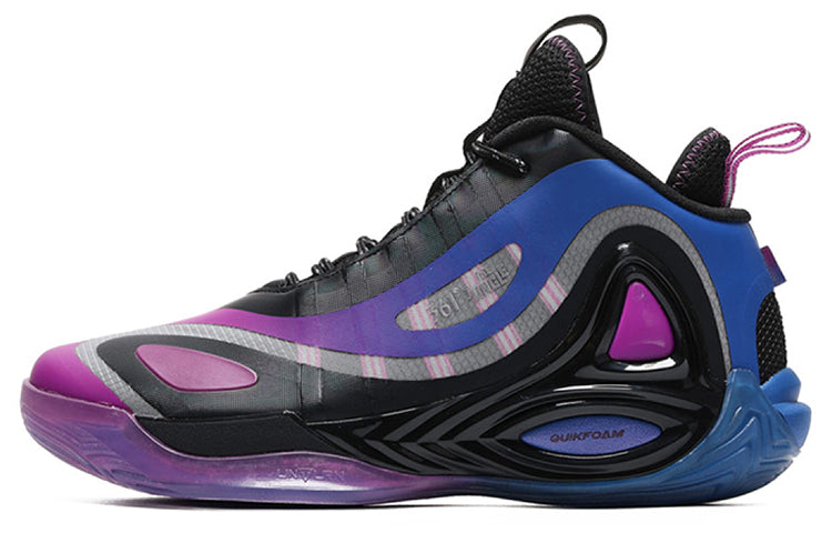 361 Degrees x Aaron Gordon Qu!ck Foam Basketball Shoes 'Black Purple Blue' 572031114-3