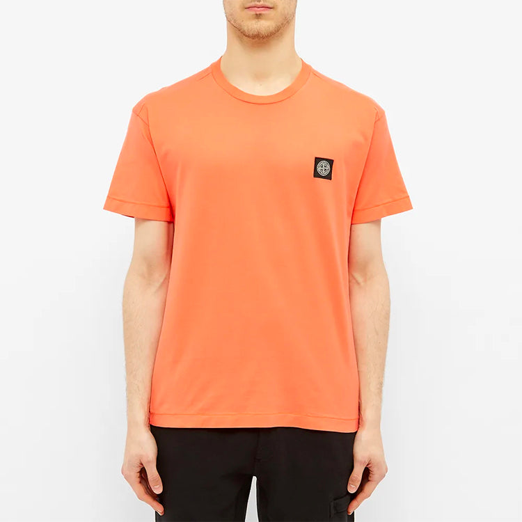 STONE ISLAND Garment Dyed Patch Logo Tee Logo Tee 721524113-V0037