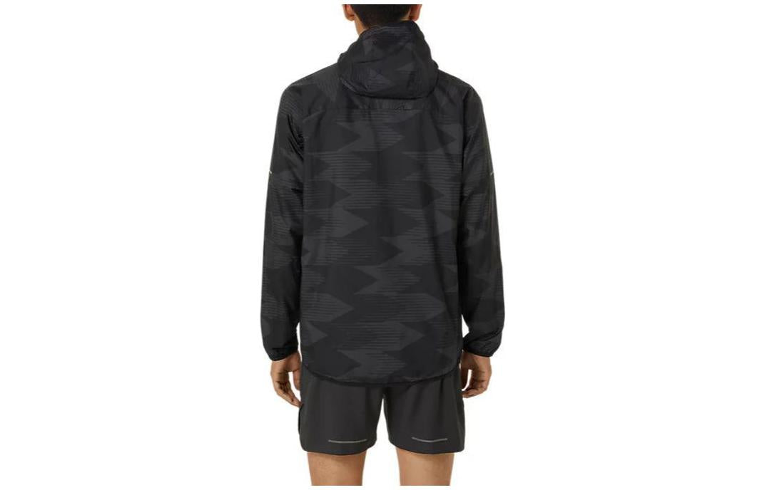 ASICS Packable Graphic Jacket Asia Sizing 'Performance Black' 2011D013-001