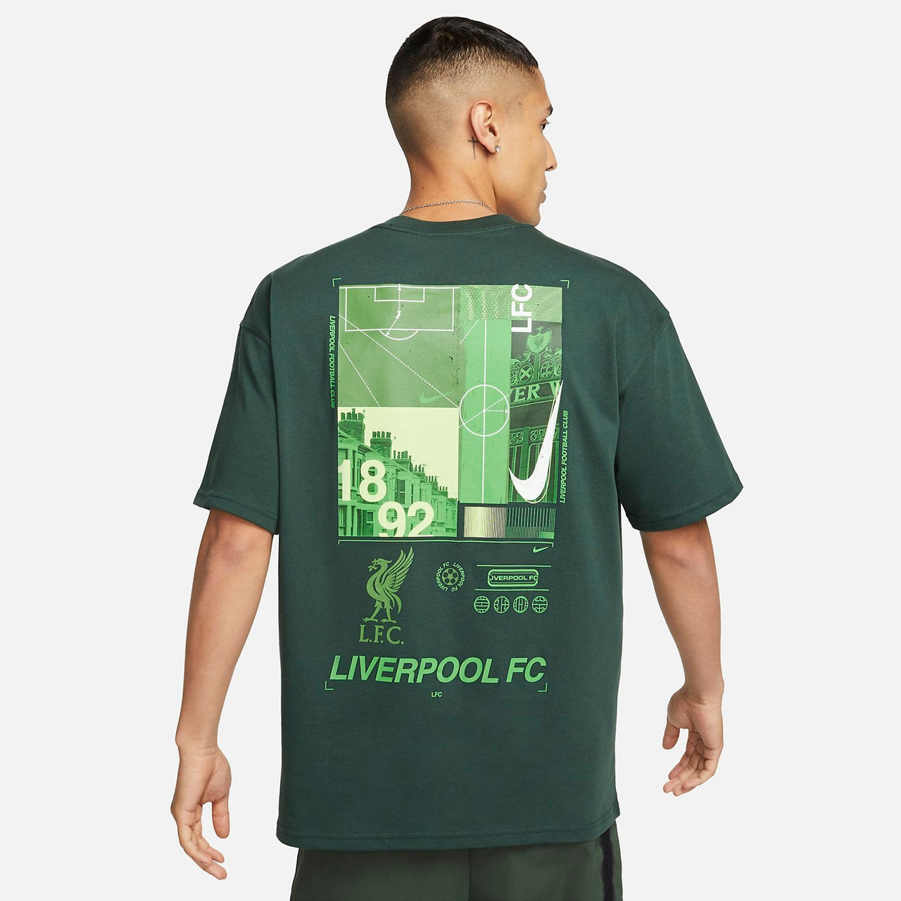 Nike Liverpool FC Max90 Soccer T-shirt 'Green' FQ1545-397