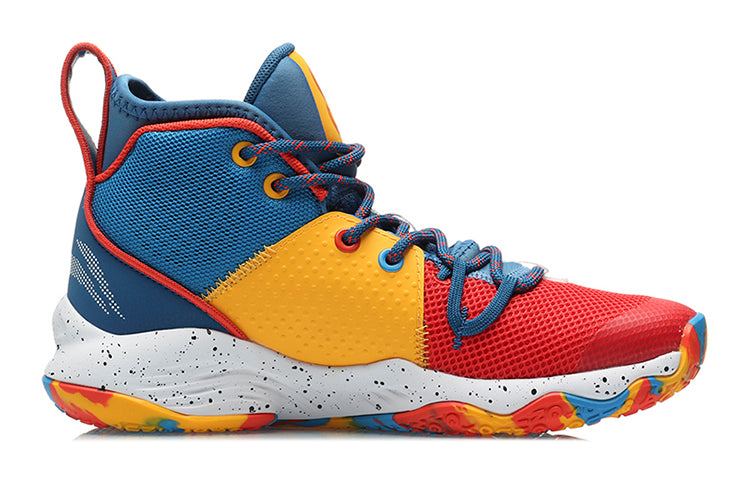 (GS) Li-Ning Sonic 8 High-Top 'Blue Red Yellow' YKBR012-3