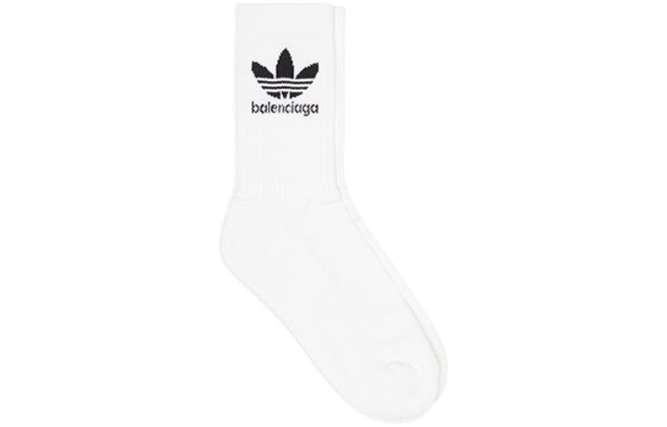 Balenciaga x adidas Socks 'White Black' 7121774C6B79060