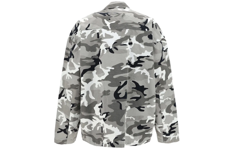 Balenciaga Camouflage Printed Shirt 'Grey' 681008TLL721262