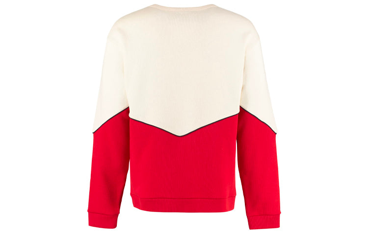 Gucci Splicing Embroidery Sports Male White Red 580820-XJBHJ-9829