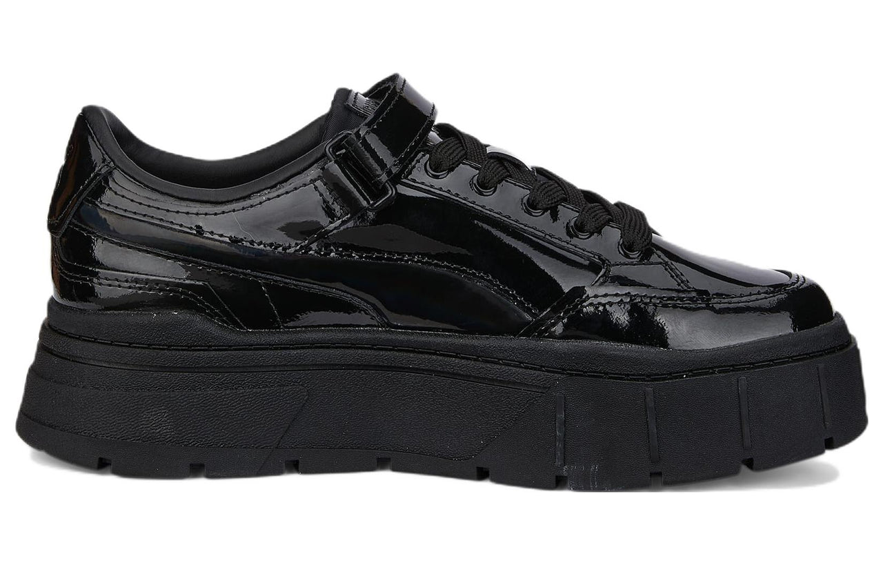 (WMNS) PUMA Mayze Stack 'Black Patent Iridescent' 387583-01