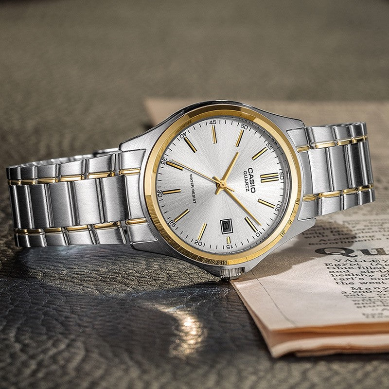 CASIO ENTICER&VINTAGE Series Classic Vintage Simplistic Casual Fashion Couple Silver Analog MTP-1183G-7A<P-1183G-7A