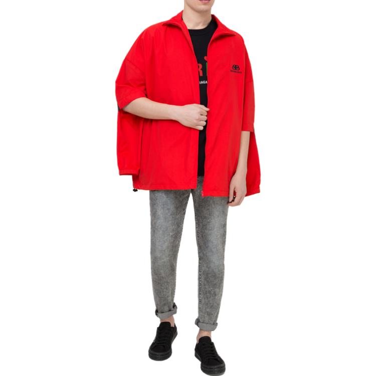 Balenciaga Double Sleeve Zip-Up Jacket 'Red' 602278TG0116010