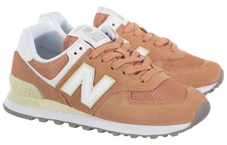 (WMNS) New Balance 574 Series Low-Top Grey/Orange WL574ESF