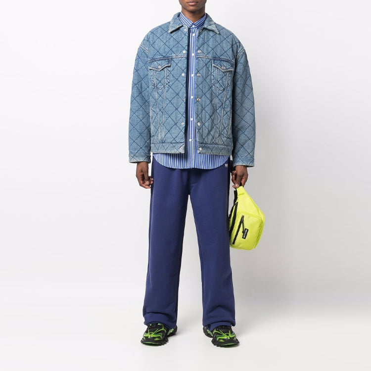 Balenciaga Oversized Padded Denim Jacket 'Blue' 646923TDW154762