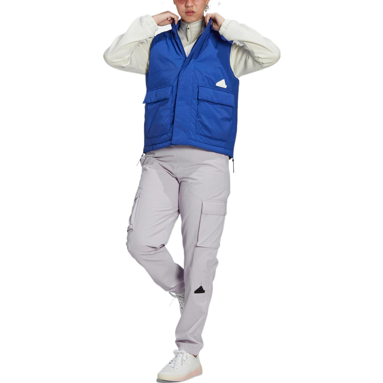 (WMNS) adidas Puffer Vest Asia Sizing 'Blue' HM2903