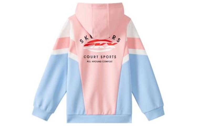 (GS) Skechers SKX Logo Printed Jacket 'Pink Blue White Black' P322G024