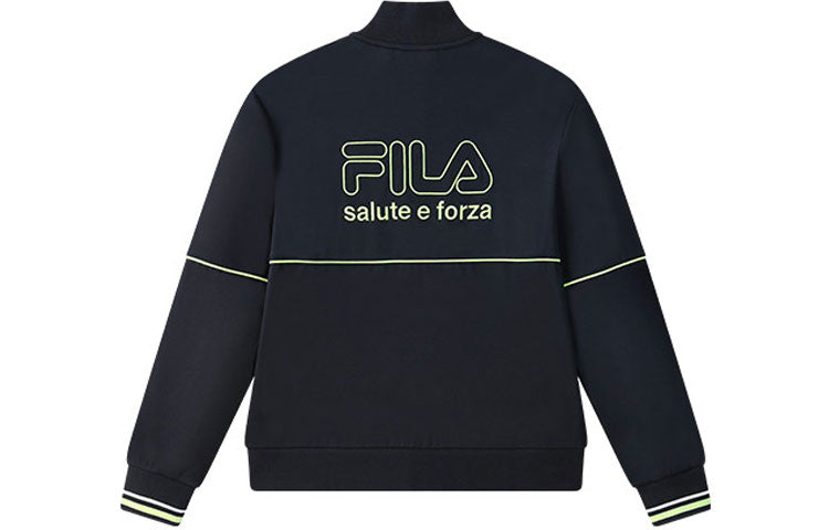 (WMNS) FILA Casual Stand Collar Jacket 'Blue Navy' F11W128572F-NV