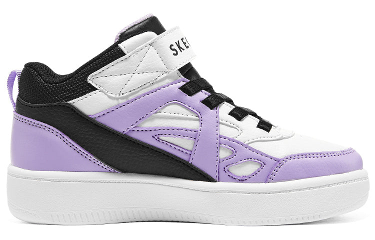 (GS) Skechers Sport Court 92 'White Black Purple' 310145L-BKLV