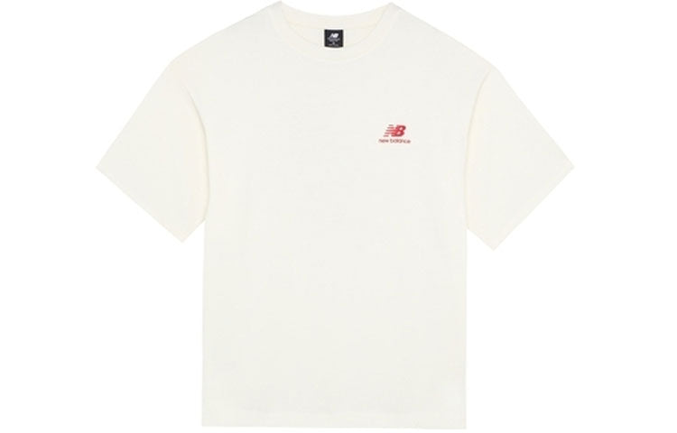New Balance Cartoon Logo T-shirt Asia Sizing 'Beige' AMT22392-IV