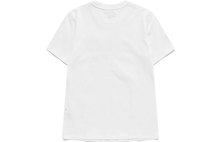 FILA FUSION Logo Printing Knit Round Neck Short Sleeve White T11W125110F-WT