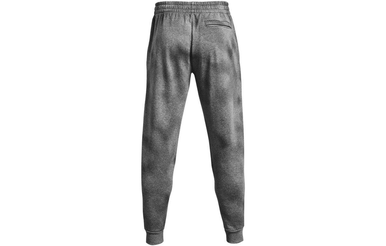 Under Armour Rival Fleece Printed Joggers 'Grey Black' 1379777-025
