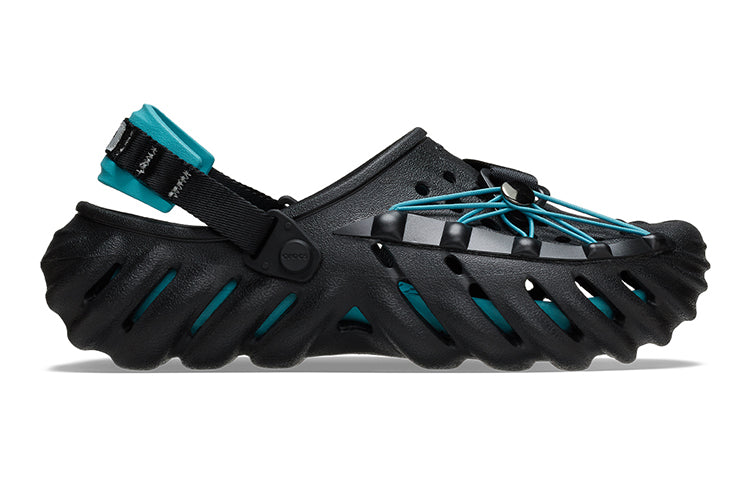 Crocs Echo Reflective Laces Clog 'Black Teal' 210004-001