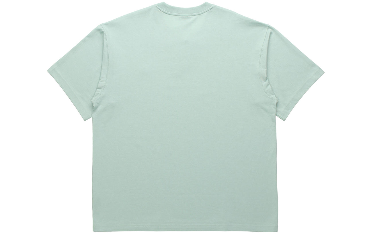adidas originals Premium Tee Mini Logo Embroidered Sports Round Neck Short Sleeve Couple Style Green GN3377