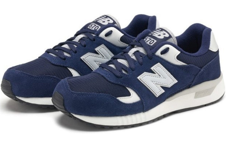 New Balance 570 Series Low Tops Sports Shoe D Wide Blue ML570BNE