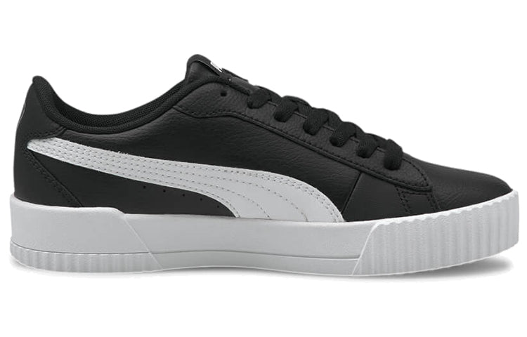 (WMNS) PUMA Carina Crew Casual Shoes Black/White 374903-01