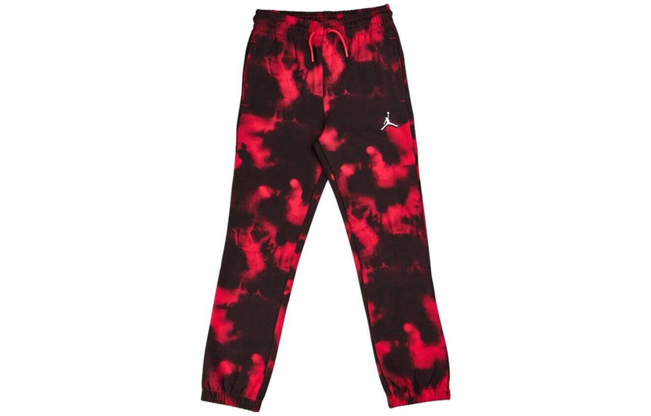 (GS) Air Jordan Tie Dye Jumpman Sweatpants 'Red' 35A883-A9V