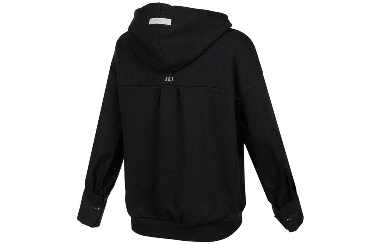 (WMNS) Nike Sportswear Icon Clash Embroidery Logo Hoodie 'Black' DD5053-010