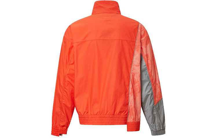 Men's Converse x Feng Chen Wang Crossover Splicing Contrasting Colors Casual Sports Jacket Orange 10020822-A02