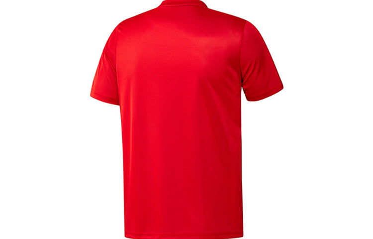 adidas Casual Sports Round Neck Short Sleeve Red FT9736
