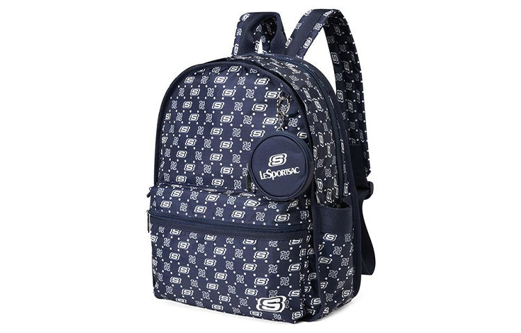 Skechers Casual Letter Printed Backpack 'Navy White' L422U180-0012