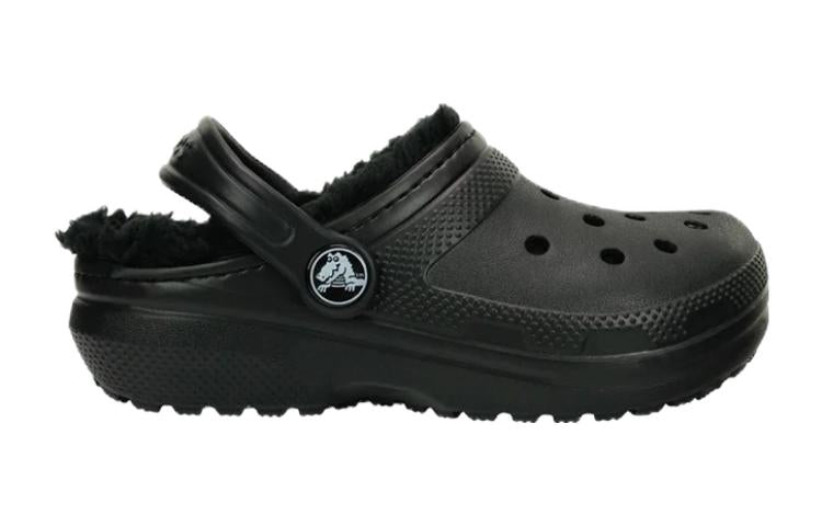 (GS) Crocs Kids Classic Lined Clogs 'Black' 207010-060