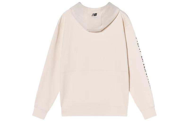 New Balance Casual Letters Print Hoodie Asia Sizing 'Cream White' NC943021-CRE