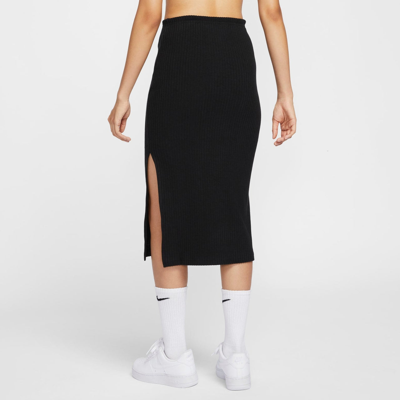 (WMNS) Nike Sportswear Chill Rib Skirt 'Black' FQ1637-010