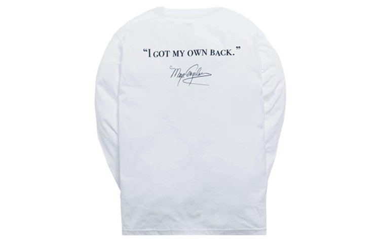 Men's KITH Maya Angelou L/S Tee Character Printing Long Sleeves White KH3553-101
