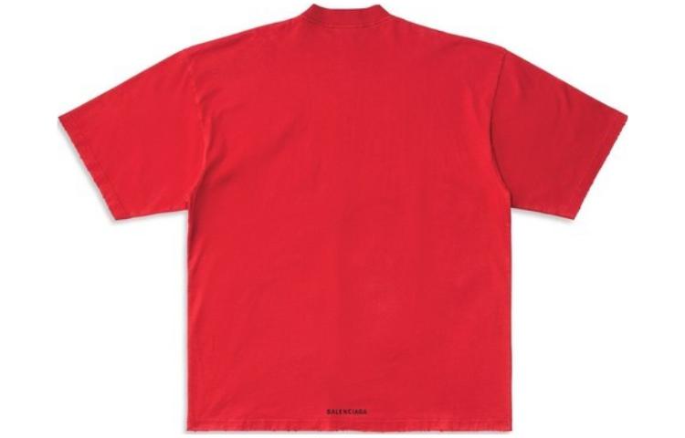 Balenciaga Je t'aime T-shirt Large Fit 'Red' 744439TOVM75871