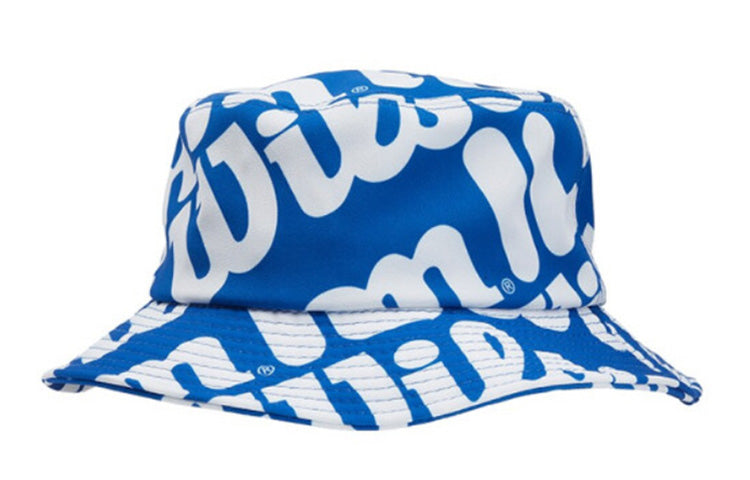 FILA Alphabet Printing Fisherman's hat Blue A13U033206F-RB