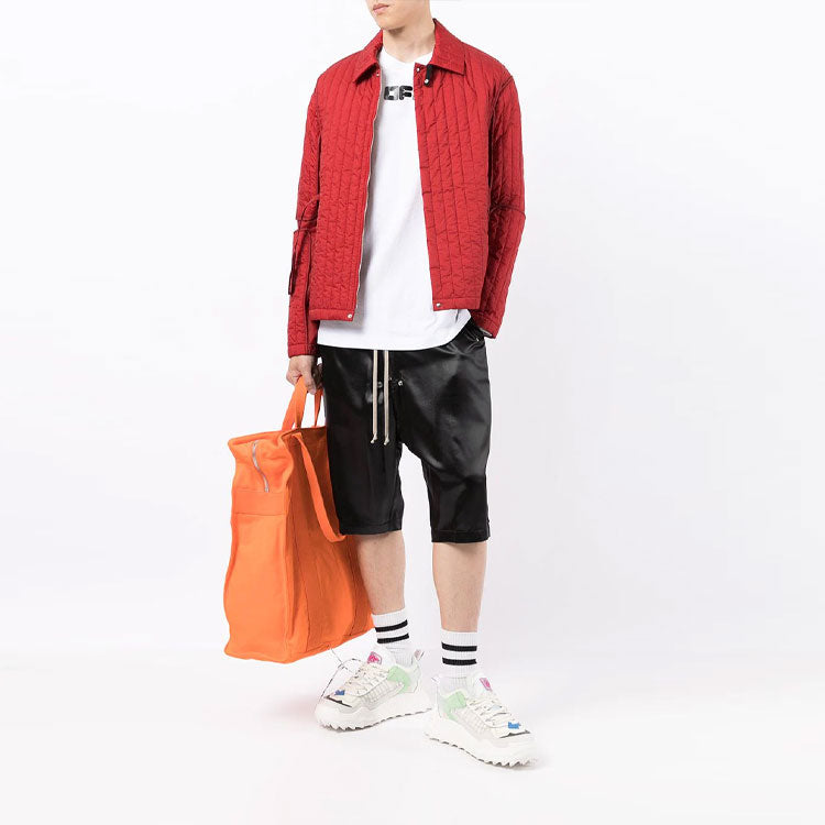 Men's Off-White FW21 Logo Printing Long Sleeves Loose Fit White OMAB064F21JER0050110