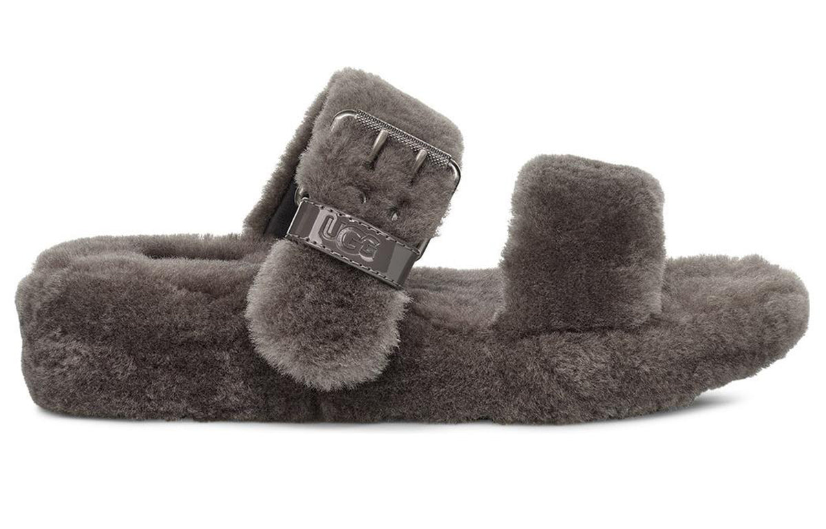 (WMNS) UGG Fuzz Yeah 'Grey' 1104662-CHRC