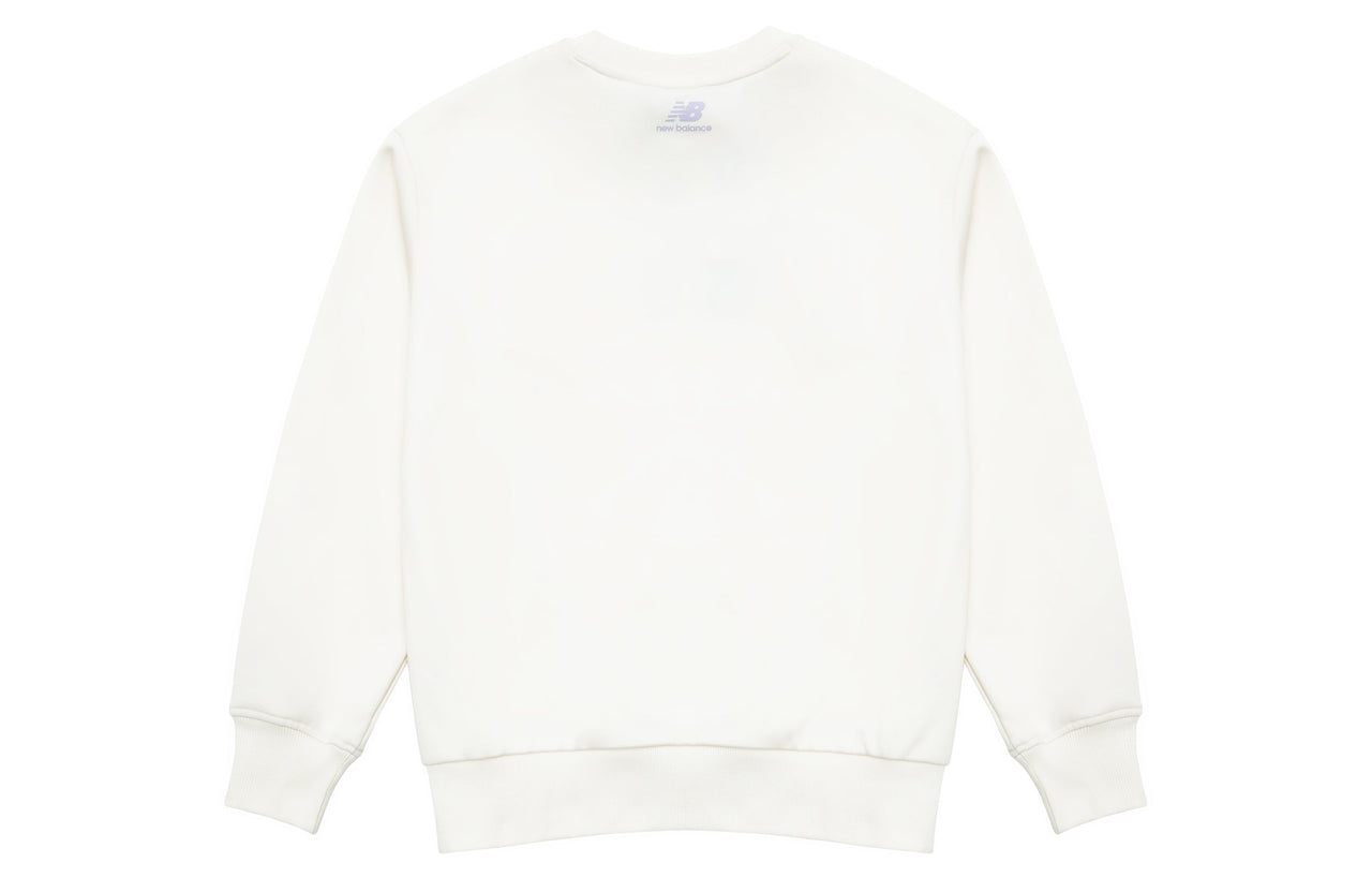 New Balance Logo Print Pullover Asia Sizing 'White Purple' 5CD12152-IV