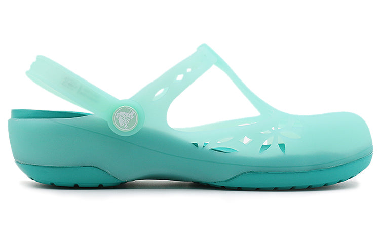 (WMNS) Crocs Shoes Sports sandals 'Green Dark Blue' 204939-3R6