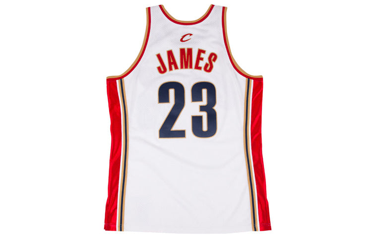 قميص Mitchell & Ness NBA الأصلي "كليفلاند كافالييرز - ليبرون جيمس 2003/04" AJY4CP19125-CCAWHIT03LJA