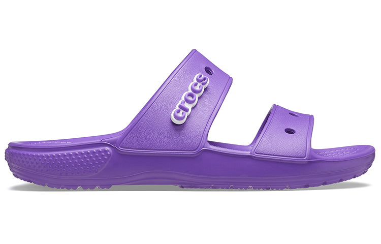 Crocs Classic Soft Sole Cozy Flat Heel Sports Slippers Unisex Purple 206761-518